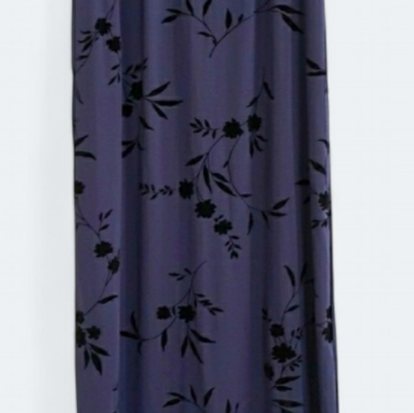 Vintage Emma James Navy & black velvet maxi skirt Size Small Y2K - Picture 5 of 11